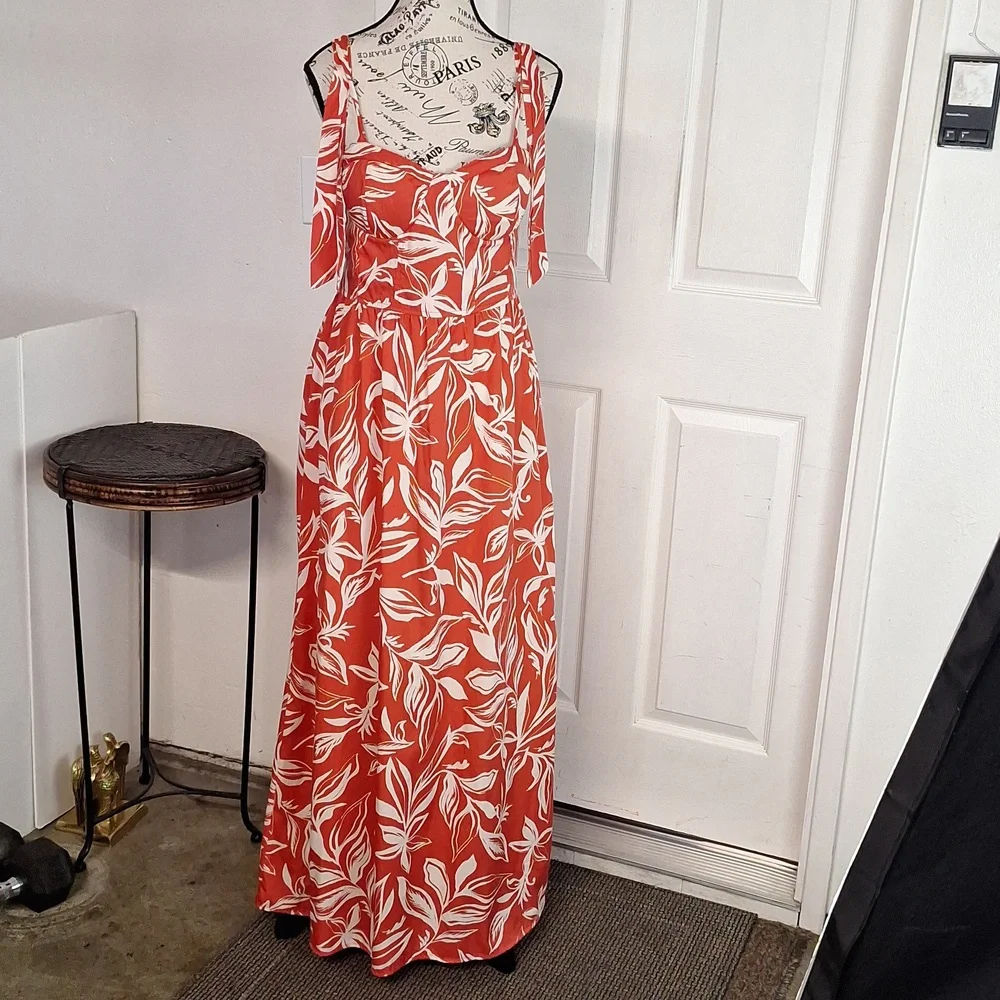 Band of the Free Boho Floral Maxi Dress Size Large Women